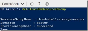 Typical Azure cmdlet