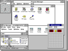 Windows 3.11 workspace
